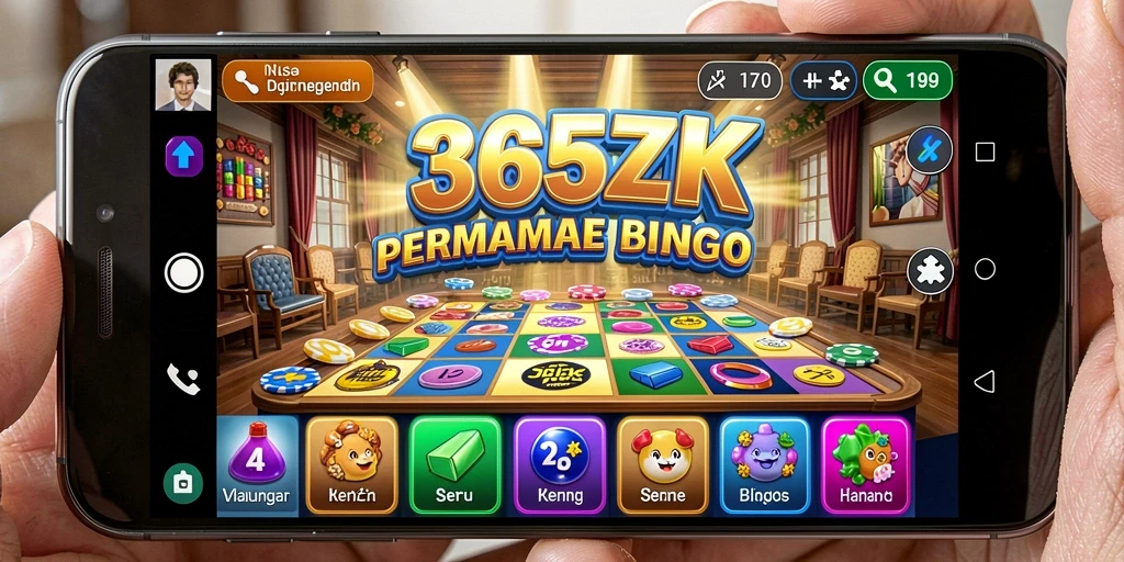 Tampilan gameplay Bingo yang menegangkan dan interaktif di 365ZK.