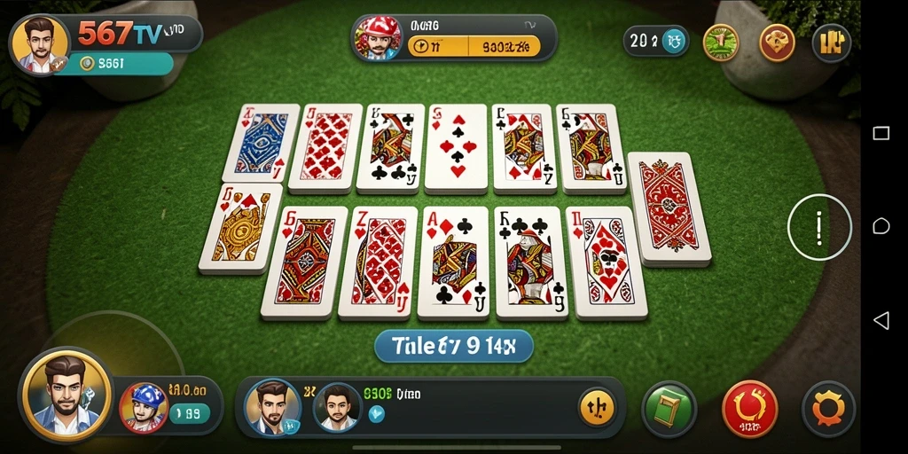 Screenshot gameplay 567TV menampilkan suasana permainan Domino yang seru.