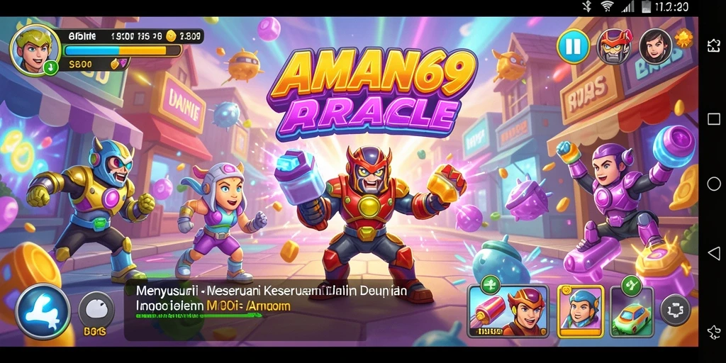 Gameplay menantang di AMAN69 dengan visual yang menarik.