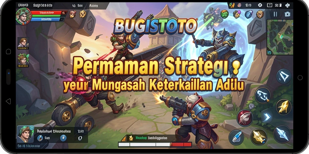 Tangkapan layar gameplay BUGISTOTO menampilkan strategi dan pertempuran yang mendebarkan.