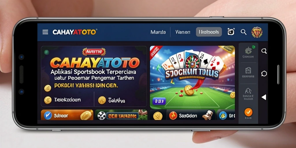 Tampilan screenshot CAHAYATOTO dengan berbagai pilihan taruhan olahraga.