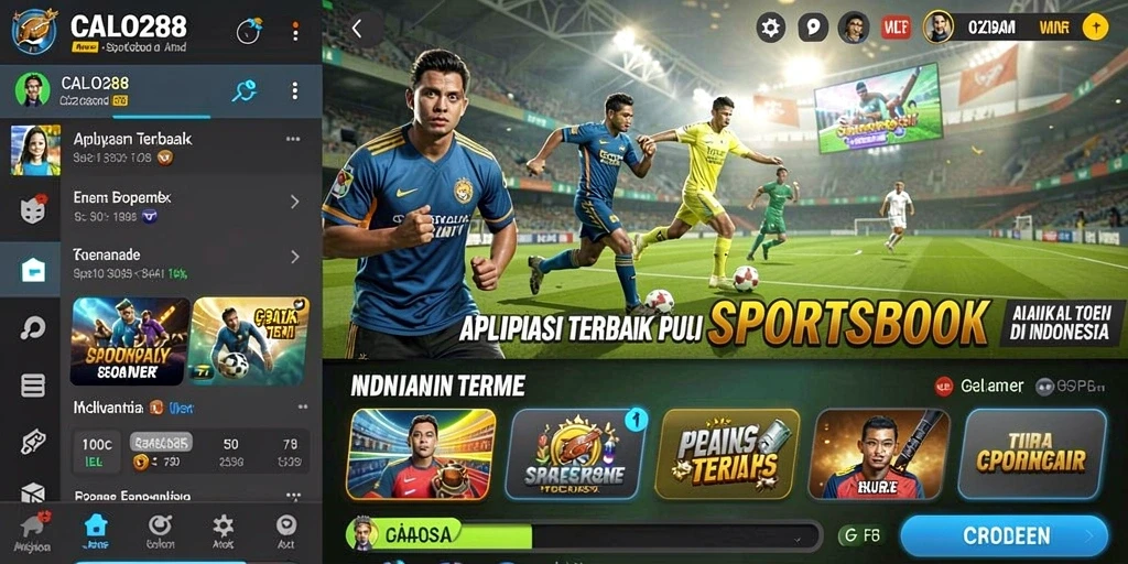 Tampilan menarik dari gameplay taruhan olahraga di CALO288.