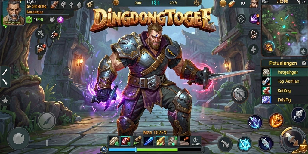 Tampilan gameplay menegangkan di DINGDONGTOGEL