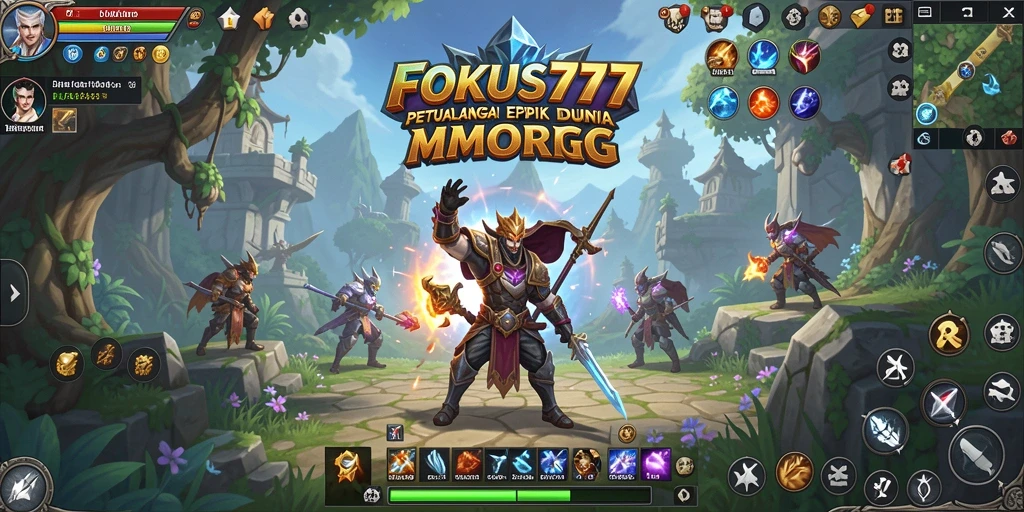 Tangkapan layar FOKUS777 menampilkan aksi pertarungan MMORPG yang mendebarkan.