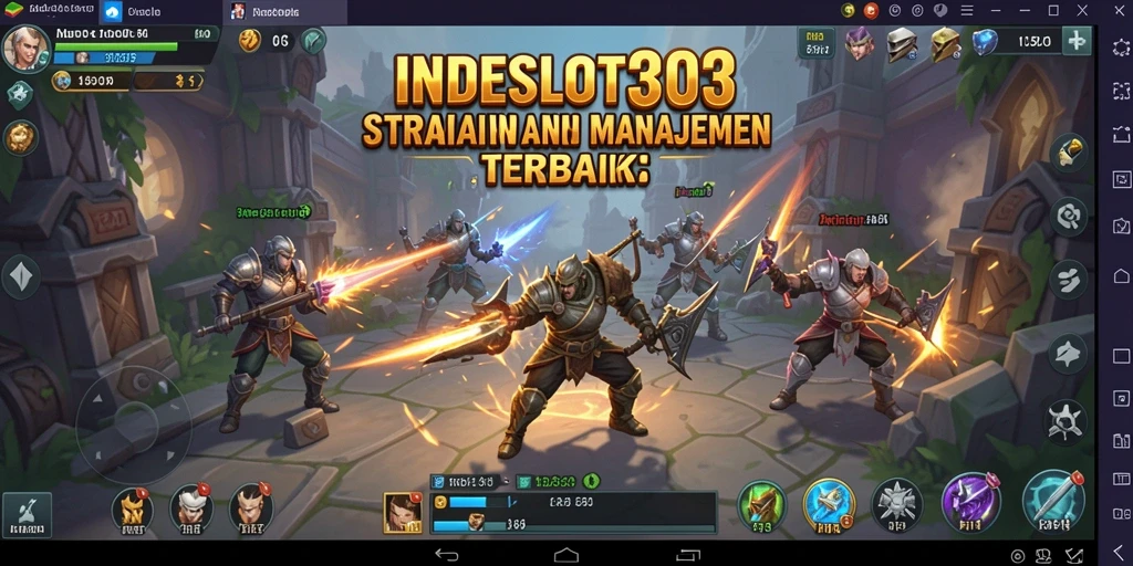 Tampilan mendebarkan dari aksi dan strategi dalam INDESLOT303.