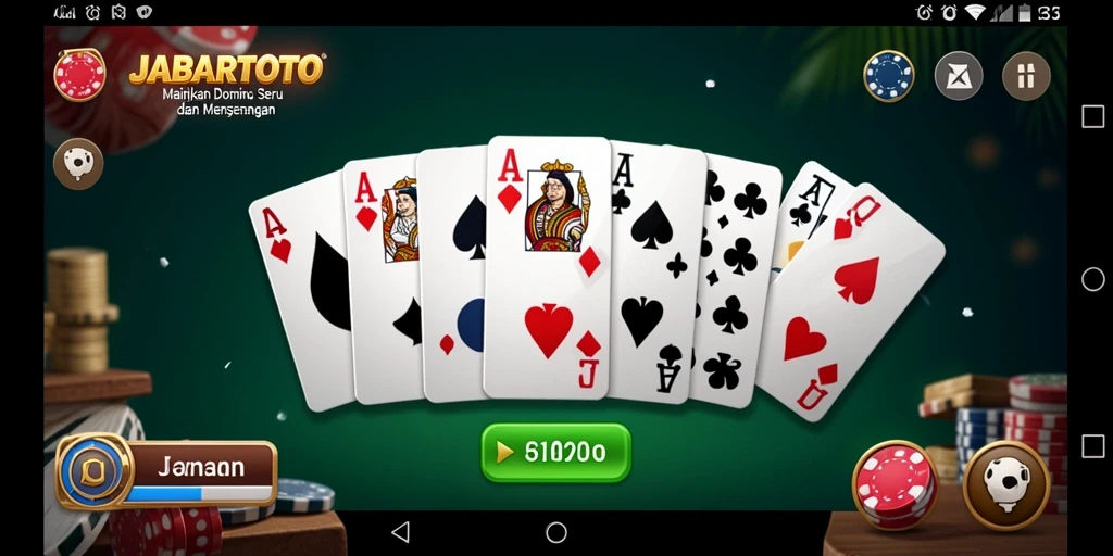 Tampilan gameplay seru dalam JABARTOTO dengan pemain bersaing.