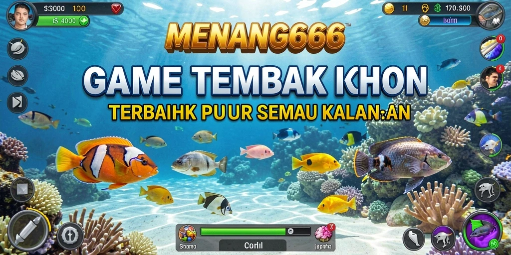 Gameplay seru menembak ikan di bawah laut yang penuh warna.