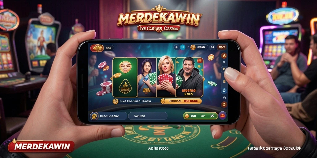Tampilan gameplay MERDEKAWIN yang seru dan interaktif di Live Casino.