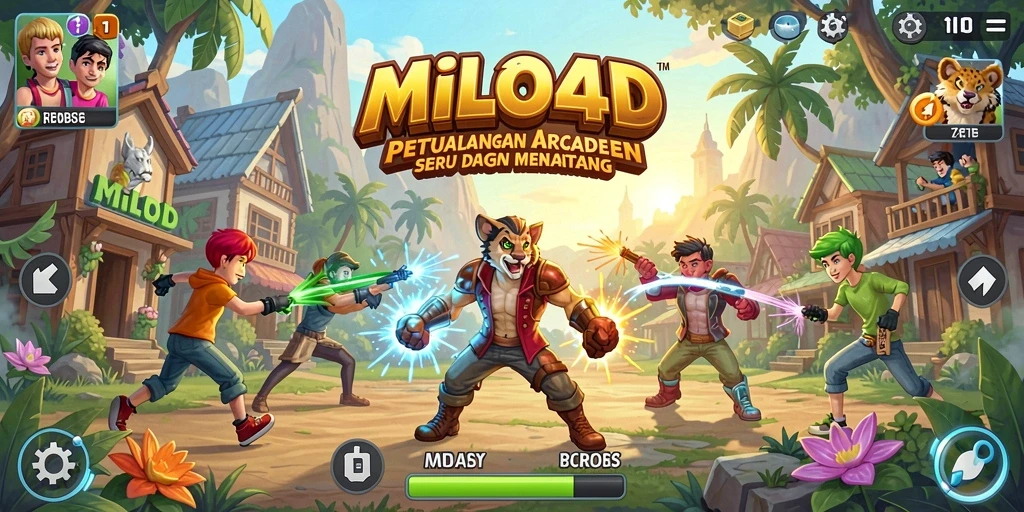 Tampilan gameplay seru MILO4D dengan grafis menakjubkan.