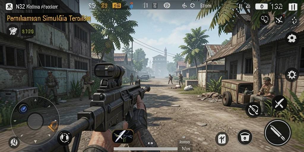 Tampilan gameplay N32 dengan grafis realistis yang menarik.