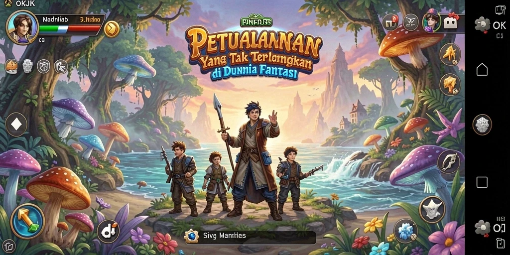 Screenshot menampilkan gameplay seru dari petualangan OKJK.