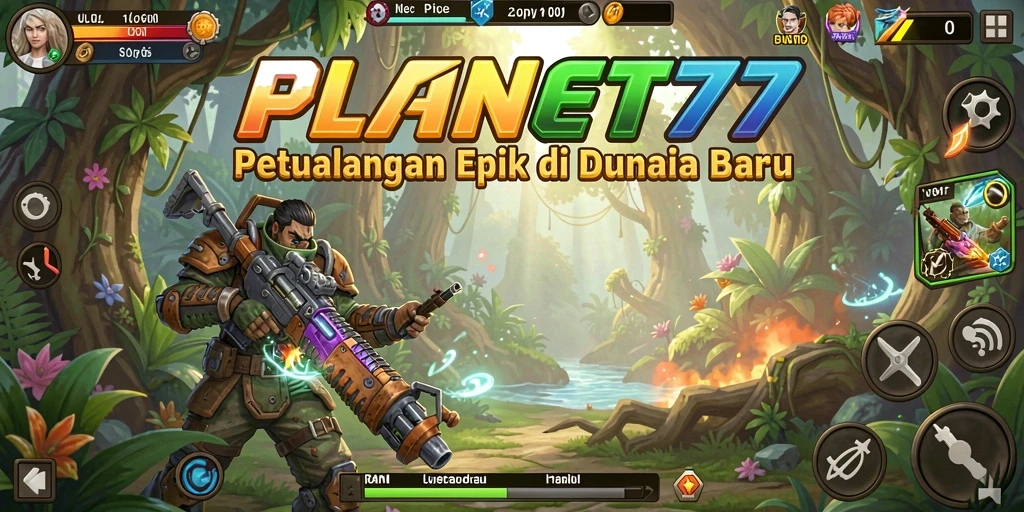 Gameplay menarik dalam PLANET77 yang memukau dan mendebarkan.