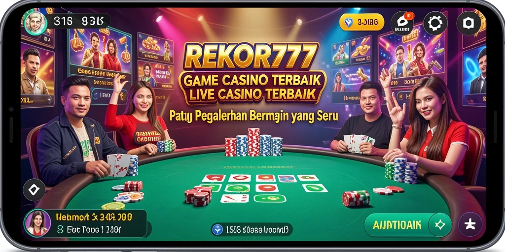 Tampilan gameplay Live Casino yang menarik di REKOR777.