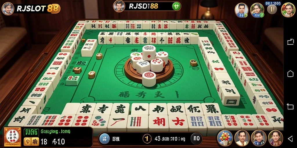 Tampilan gameplay Mahjong yang seru di RJSLOT88.