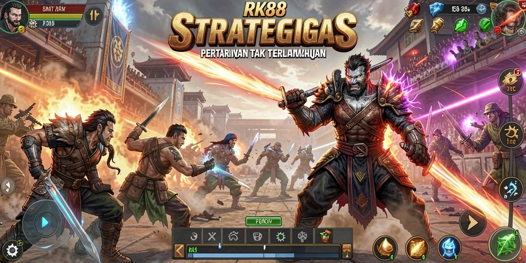 Tampilan menarik dari gameplay RK88 yang menuntut strategi tinggi.