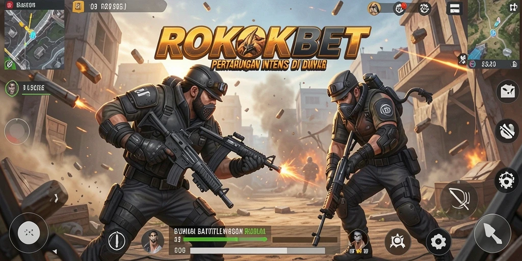 Gameplay seru di ROKOKBET saat pertempuran berlangsung.