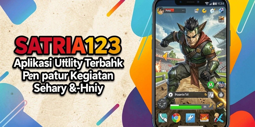 Tampilan antarmuka utama SATRIA123 dengan berbagai fitur.