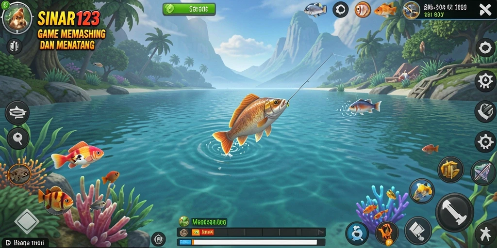 Tangkapan ikan besar dalam gameplay SINAR123 yang seru.