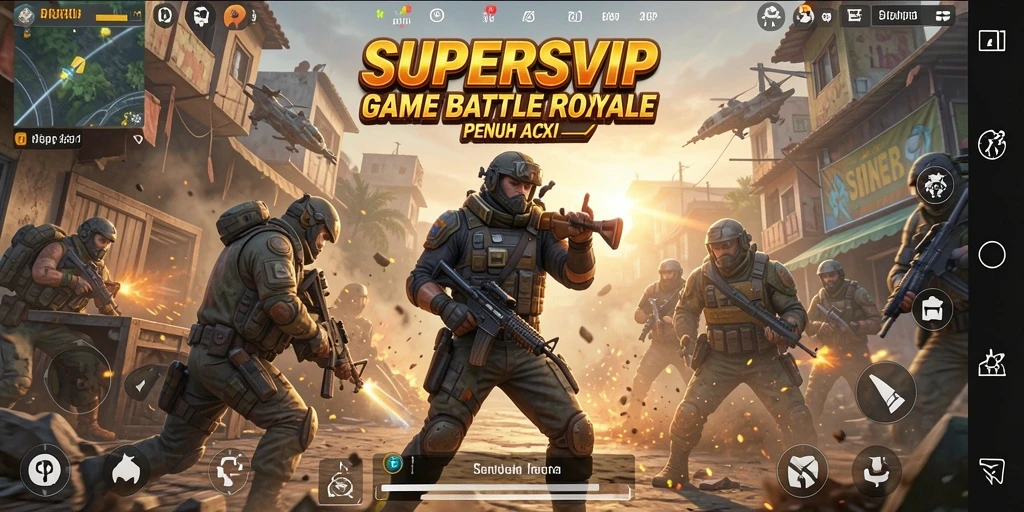 Gameplay mengesankan yang menampilkan aksi Battle Royale seru.