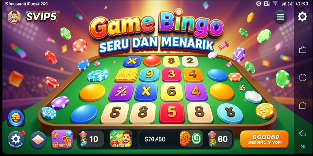 Tampilan gameplay Bingo yang seru dan menarik di SVIP5.