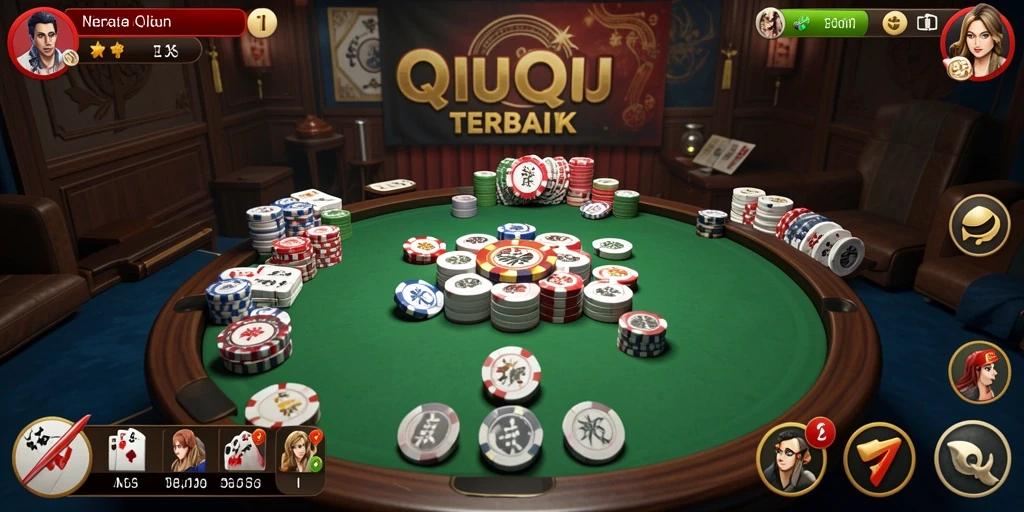 Tampilan gameplay seru dalam game QiuQiu T6.